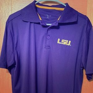 Adult small men’s LSU collard shirt.